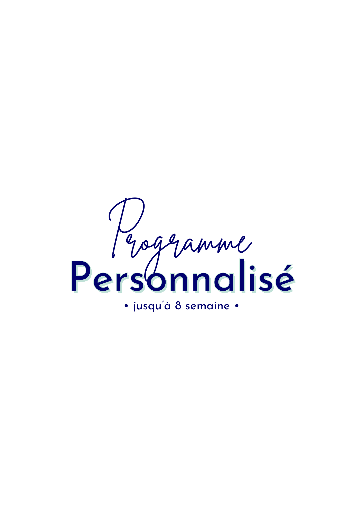 Programme nutrition personnalisé